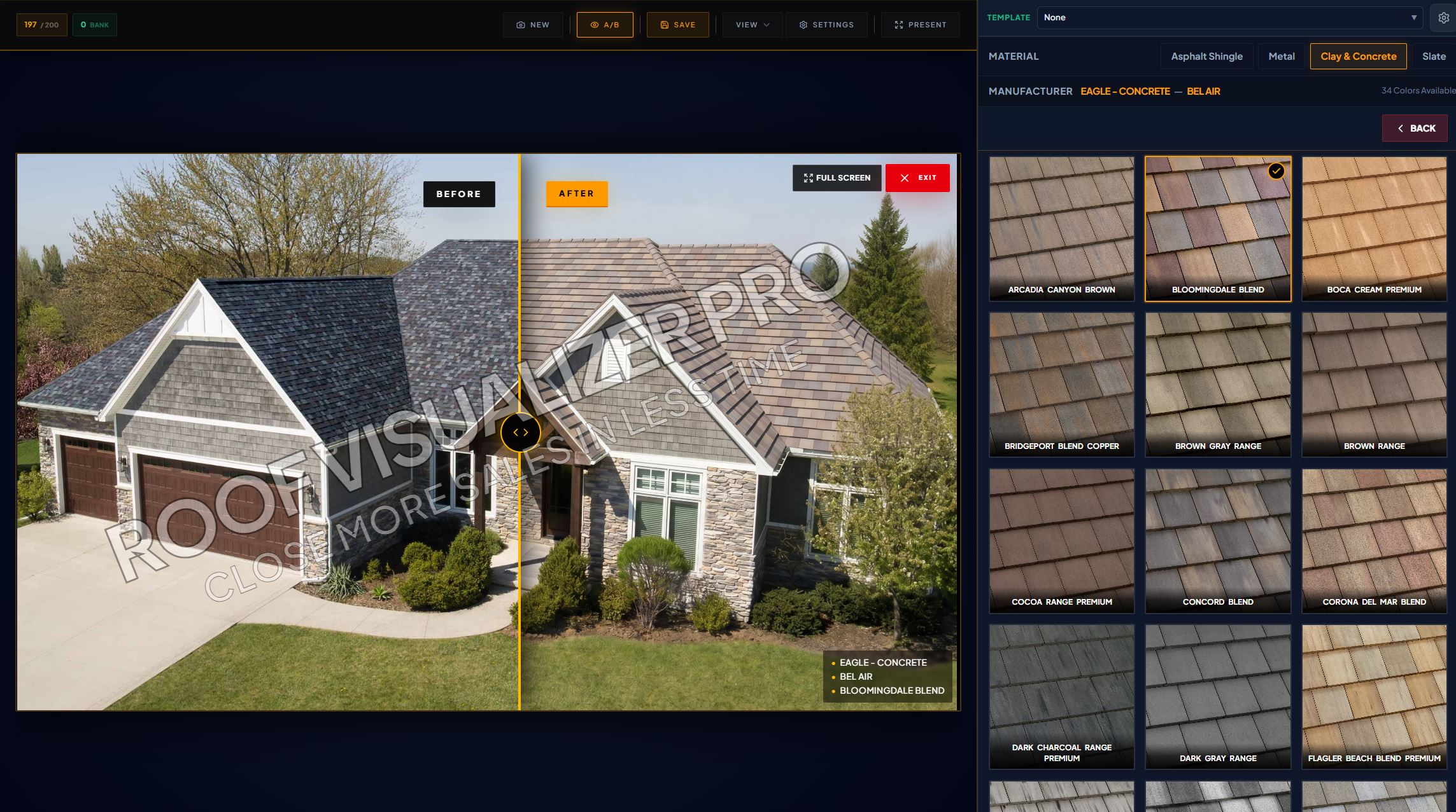See the AI-generated roof visualization