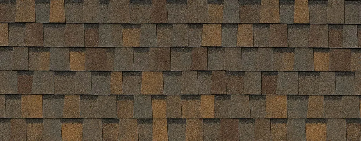 Atlas Roofing Briarwood Pro Copper Canyon roof shingle swatch