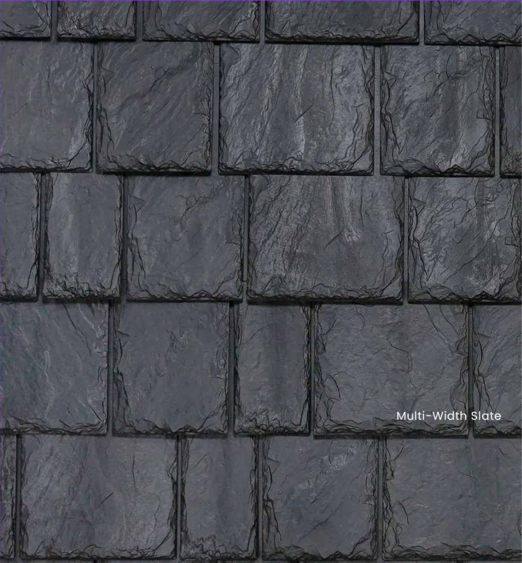 Brava Roof Tile Old World Slate Arendale Multi-Width roof shingle swatch
