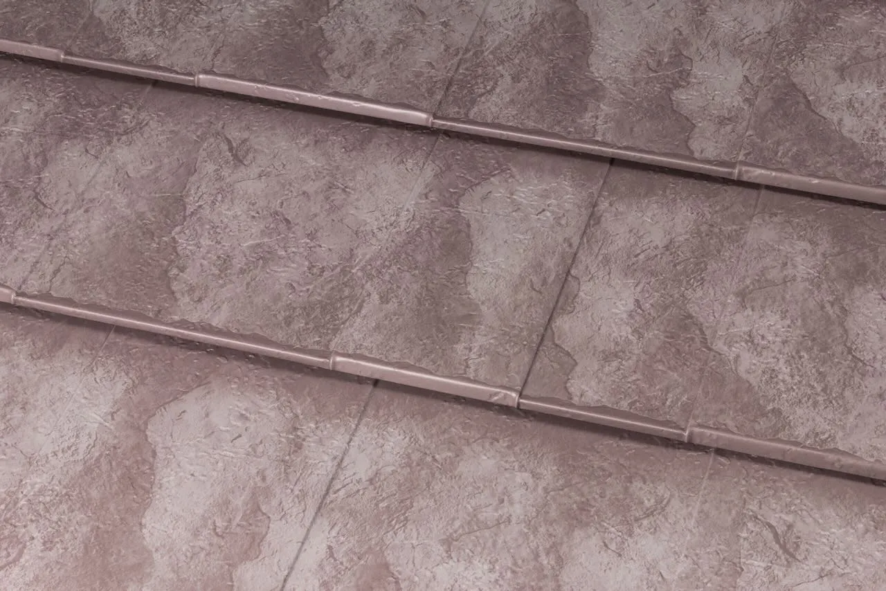 Classic Metal Roofing Systems Oxford Shingle Slate Rock Red