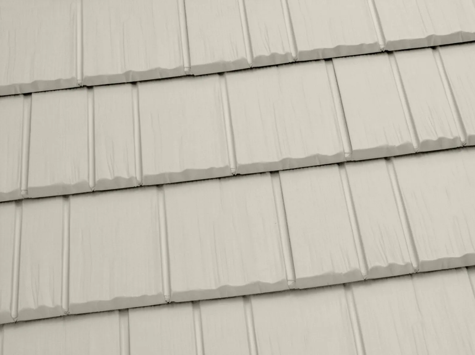 Classic Metal Roofing Systems Rustic Shingle White