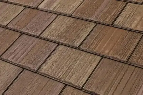 F-Wave Hand-Split Shake Mountain Cedar roof shingle swatch